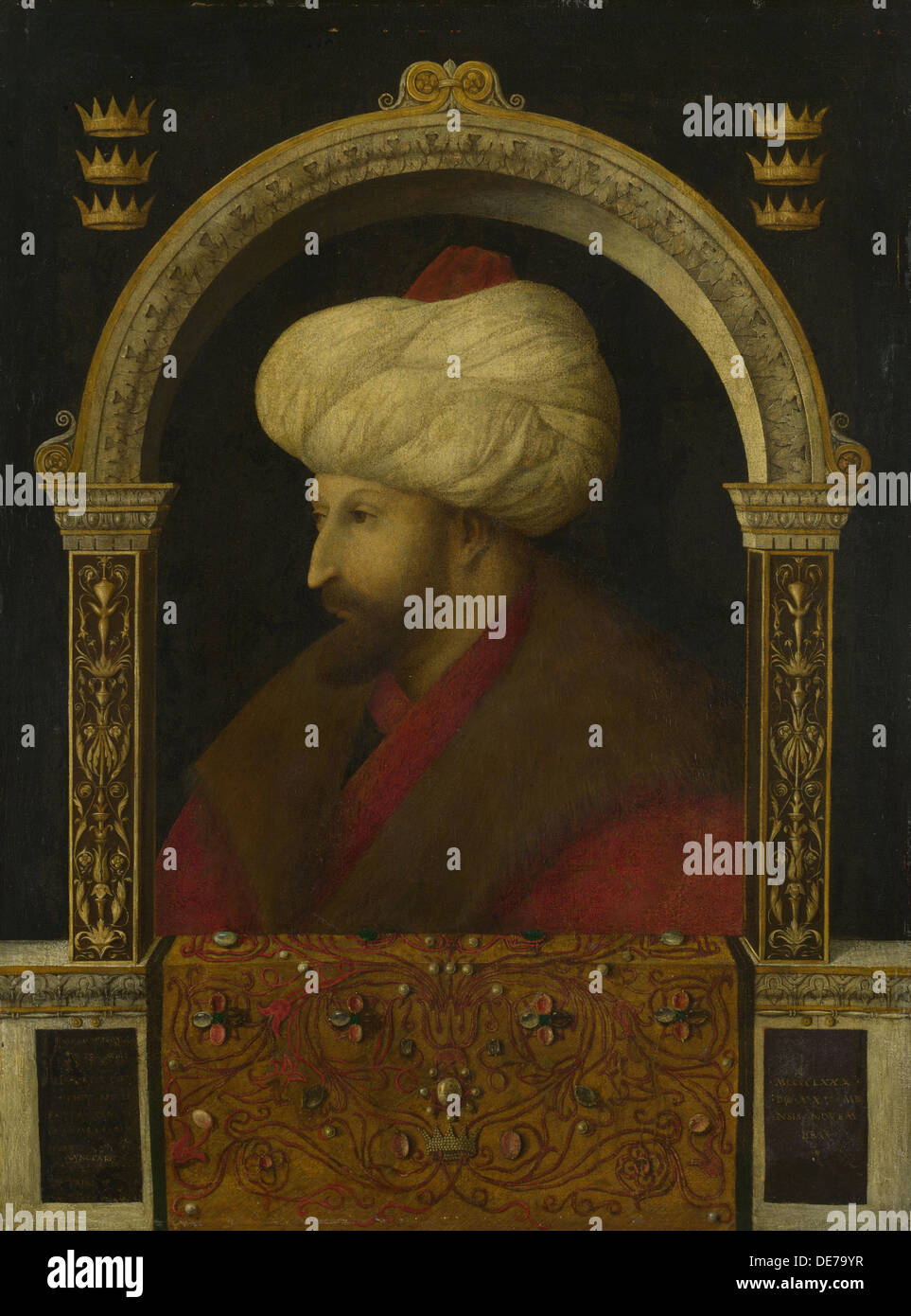 Le Sultan Mehmet II, 1480. Artiste : Bellini, Gentile (ca. 1429-1507) Banque D'Images