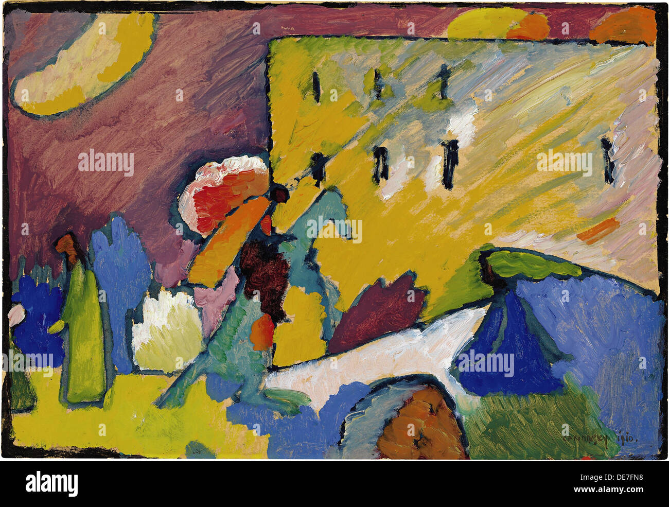 Étude pour l'Improvisation 3, 1909. Artiste : Kandinsky, Vassily Vassilievitch (1866-1944) Banque D'Images