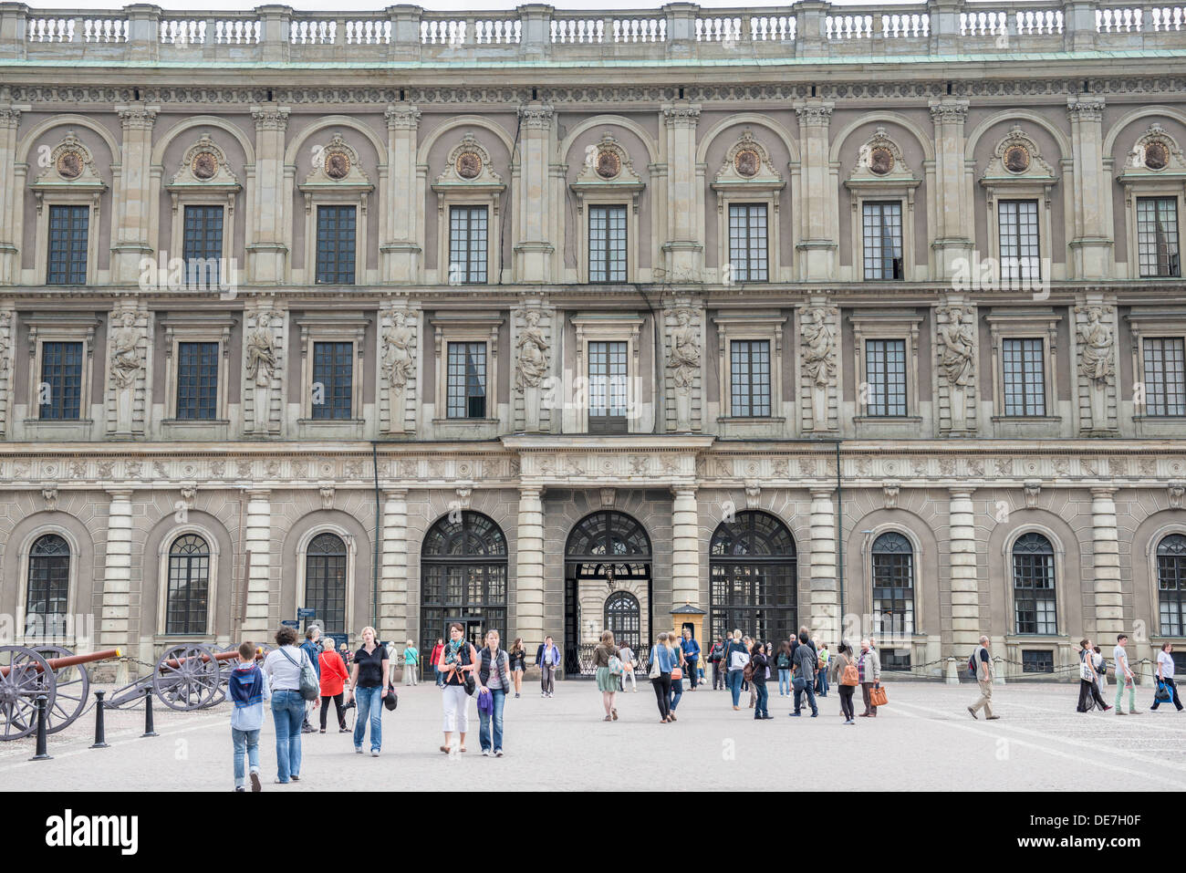 Cour intérieure du Palais Royal de Stockholm - KUNGLIGA SLOTTET Banque D'Images