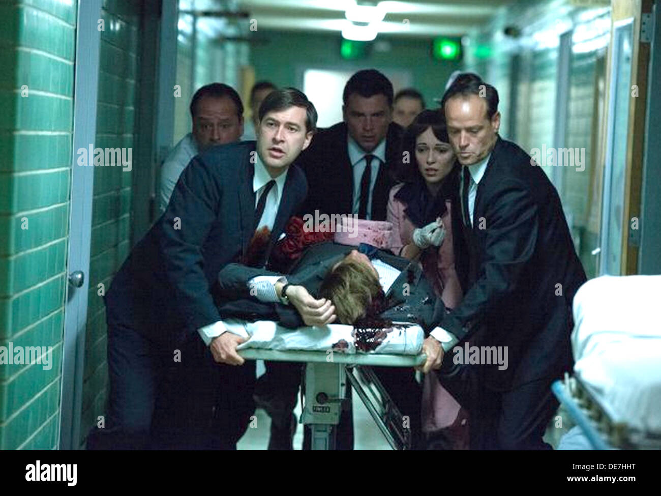 Le doré jaune 2013 PARKLAND Productions film avec de gauche à droite : Tom Welling, Kat Mark Duplass et Steffens Banque D'Images