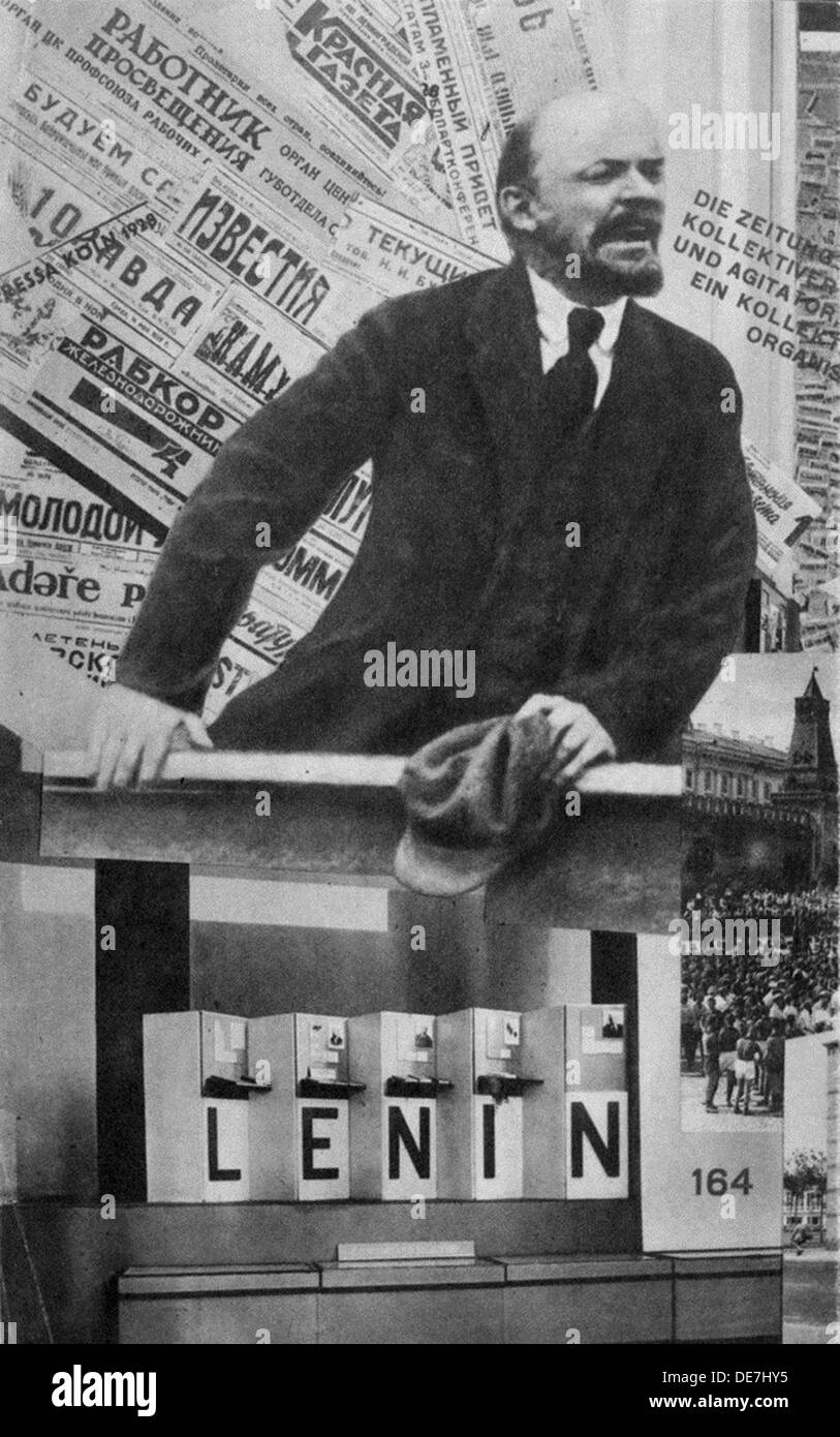 Couverture du catalogue de l'Union soviétique de la presse internationale sur l'exposition, Cologne, 1928. Artiste : El Lissitzky, (1890-1941) Banque D'Images