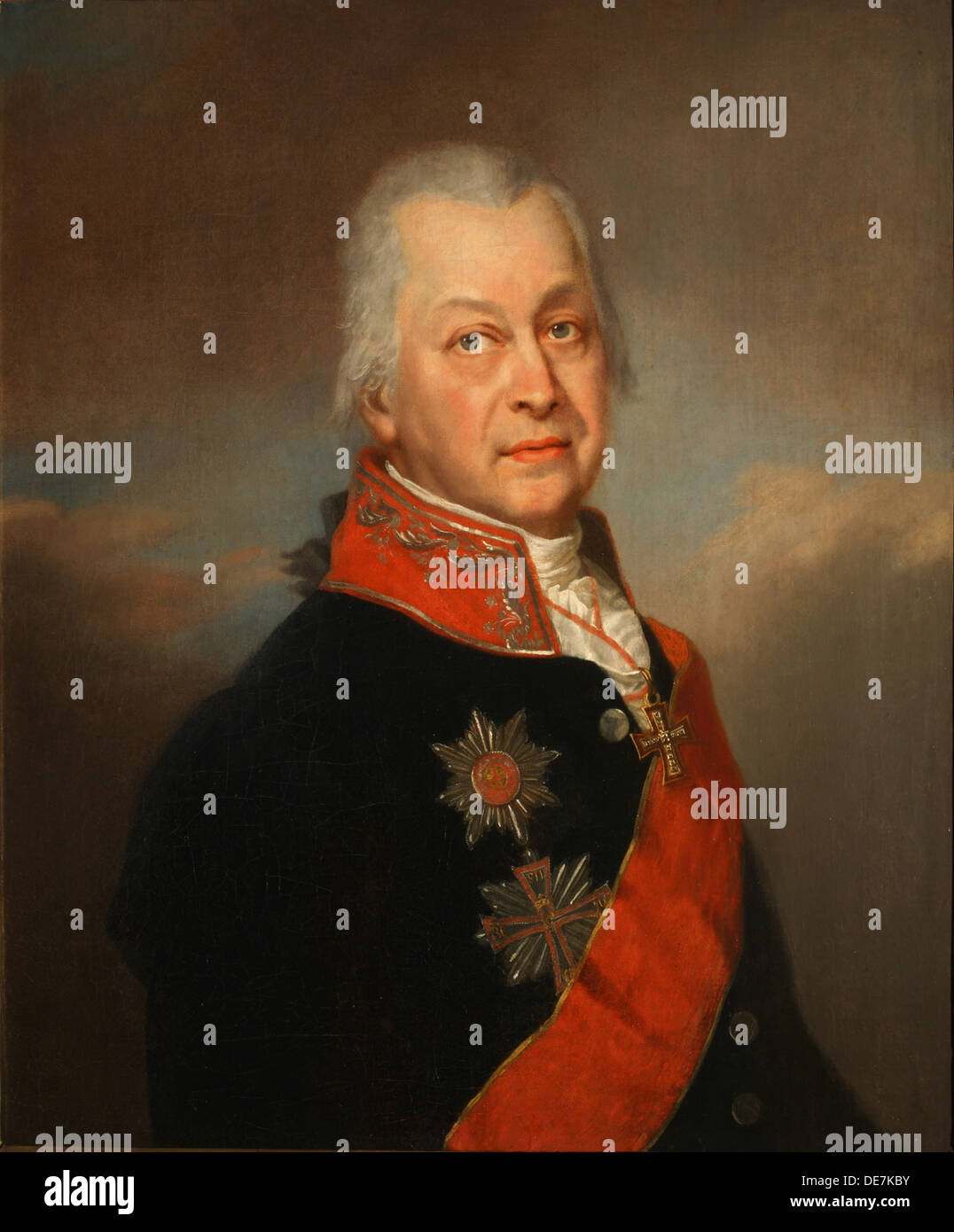 Portrait d'Andreï Andreïevitch Nartov (1736-1813), 1808. Artiste : Alkin (Spartansky), P.A. (actif début 19e cen.) Banque D'Images