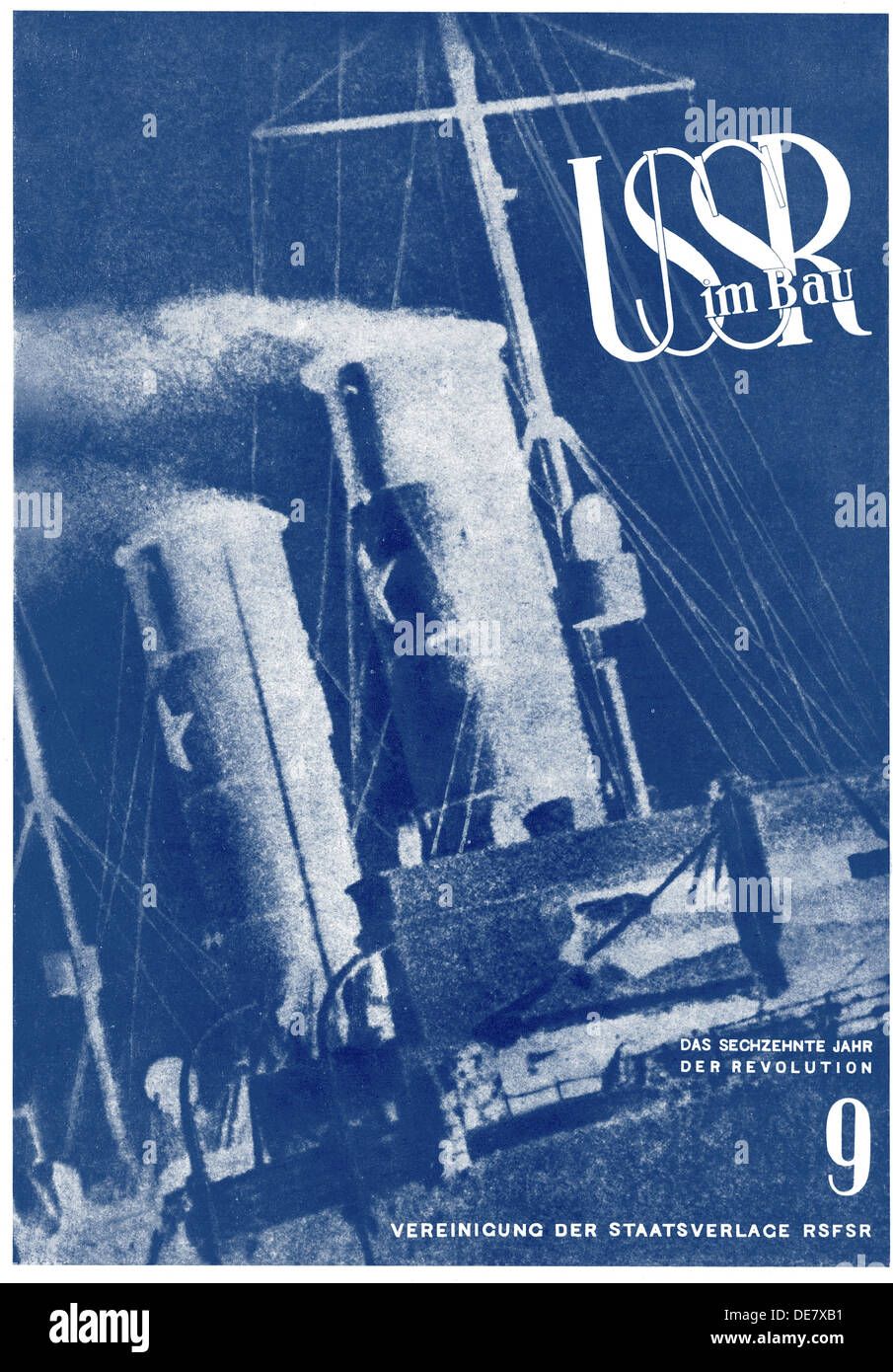 Urss en construction. Conception de la couverture, (1933-1934). Artiste : El Lissitzky, (1890-1941) Banque D'Images