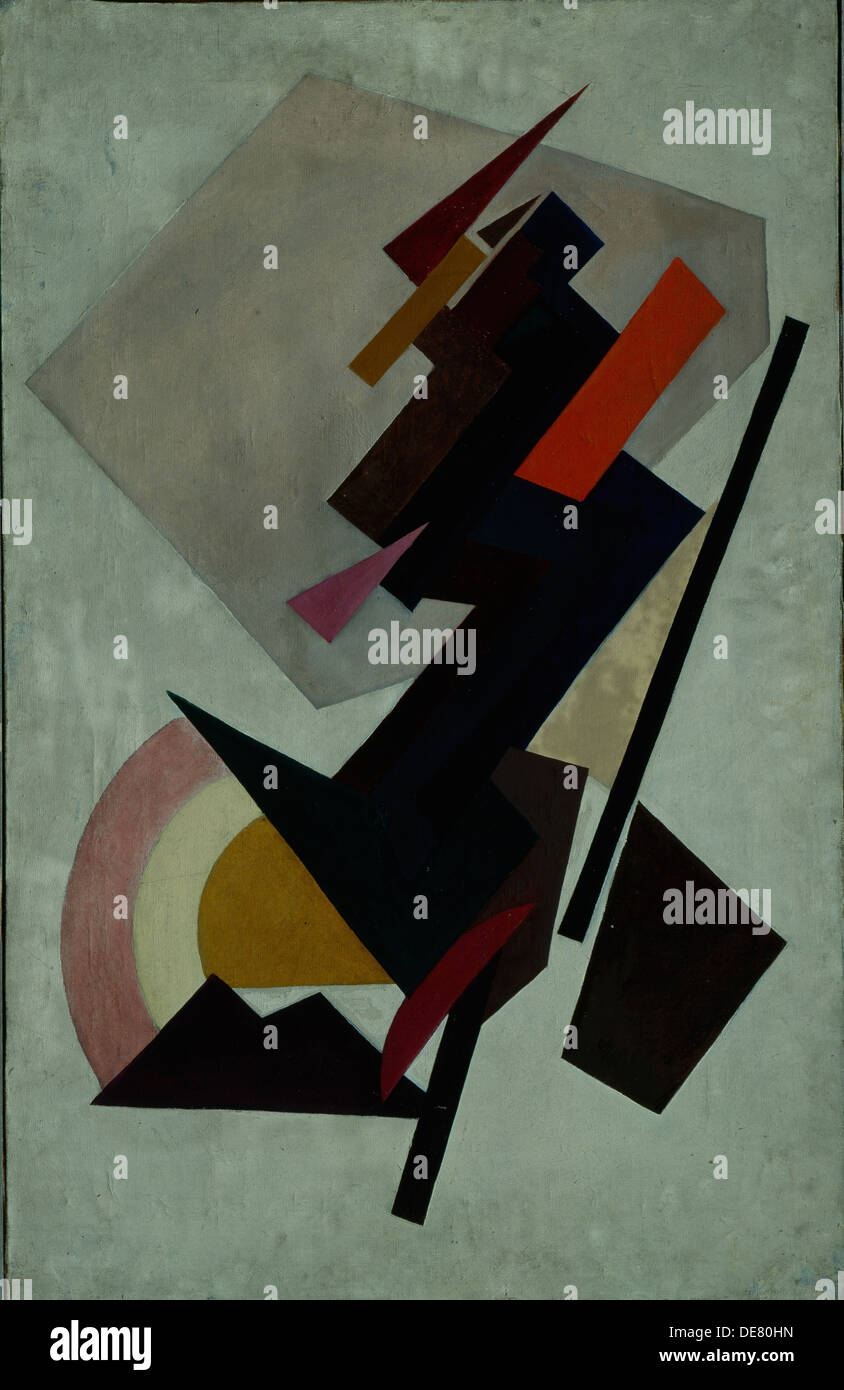 Abstracte composition. (Le suprématisme), 1910. Artiste : Olga Vladimirovna Rozanova, (1886-1918) Banque D'Images