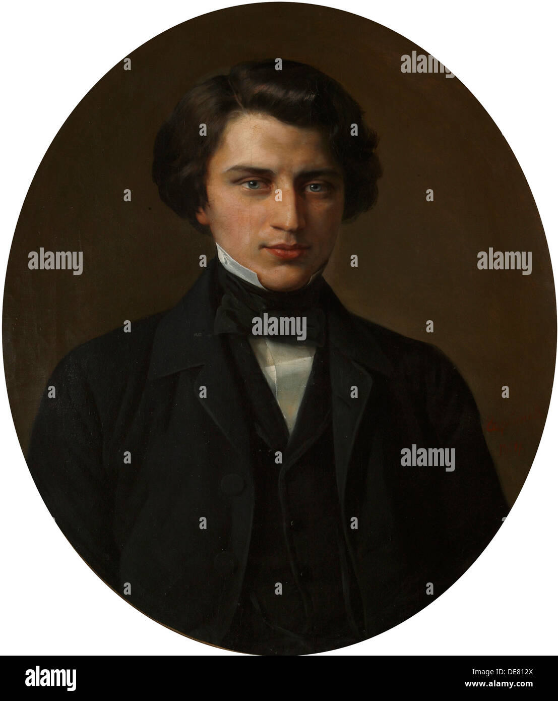 Portrait du poète Vladimir Zhemchuzhnikov', (1830-1884), 1854. Banque D'Images