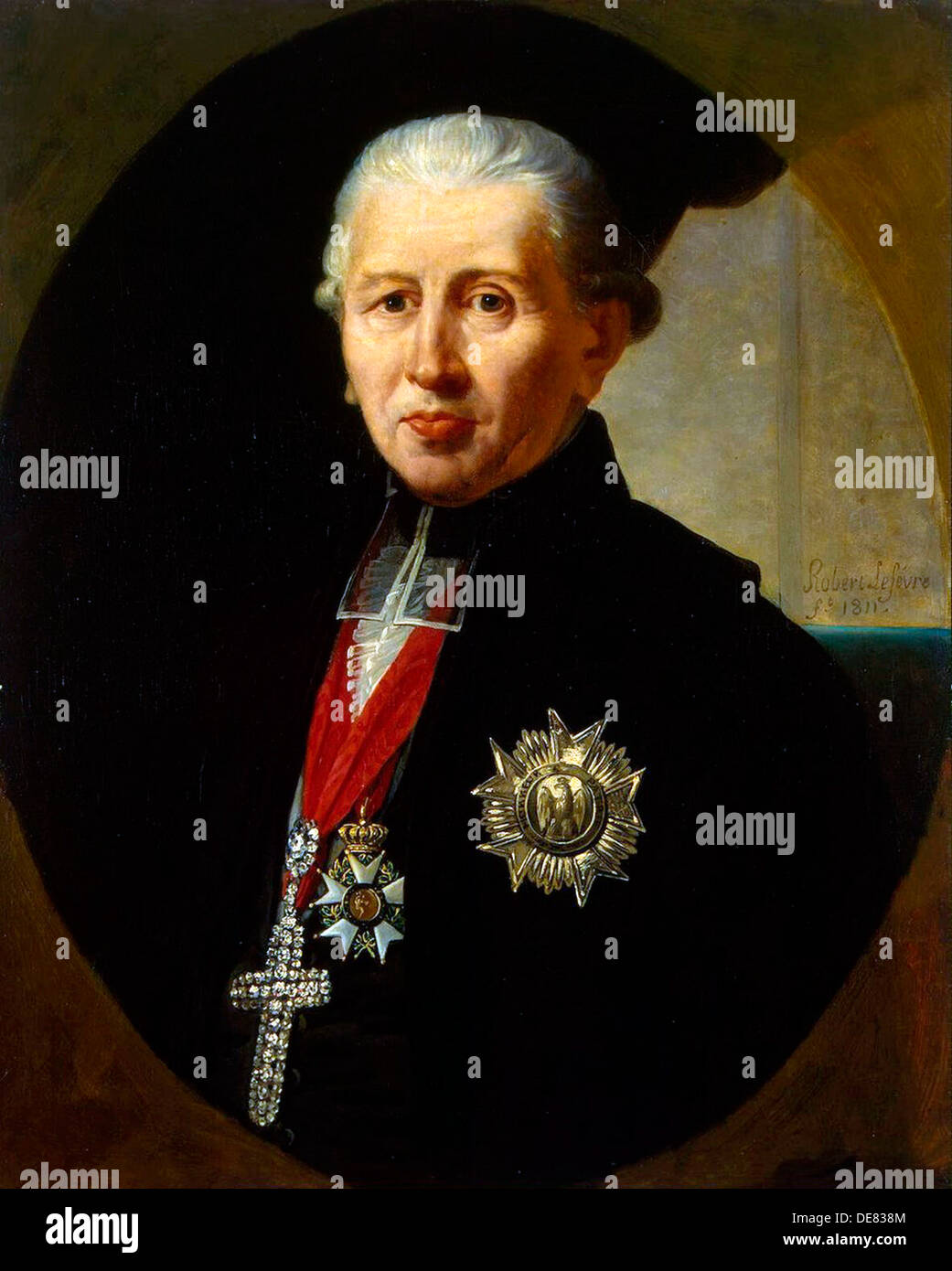 Portrait de Karl Theodor von Dalberg', (1744-1817), 1811. Banque D'Images