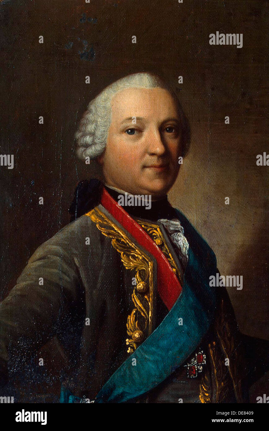 Portrait de Caspar von Saldern', (1711-1786), milieu du 18e siècle. Banque D'Images