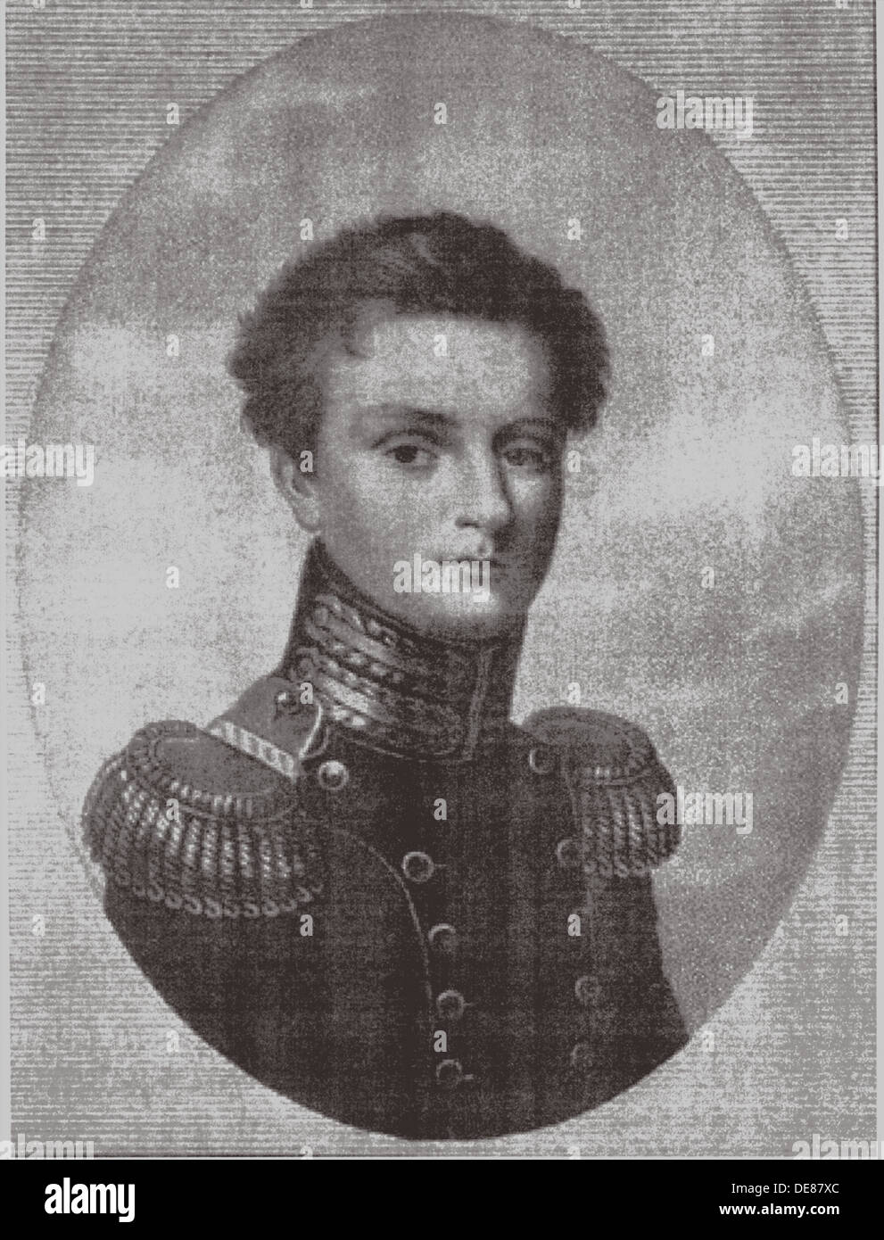 Le Grand-duc Michel Pavlovitch de Russie (1798-1849), ch. 1815. Artiste : Anonyme Banque D'Images