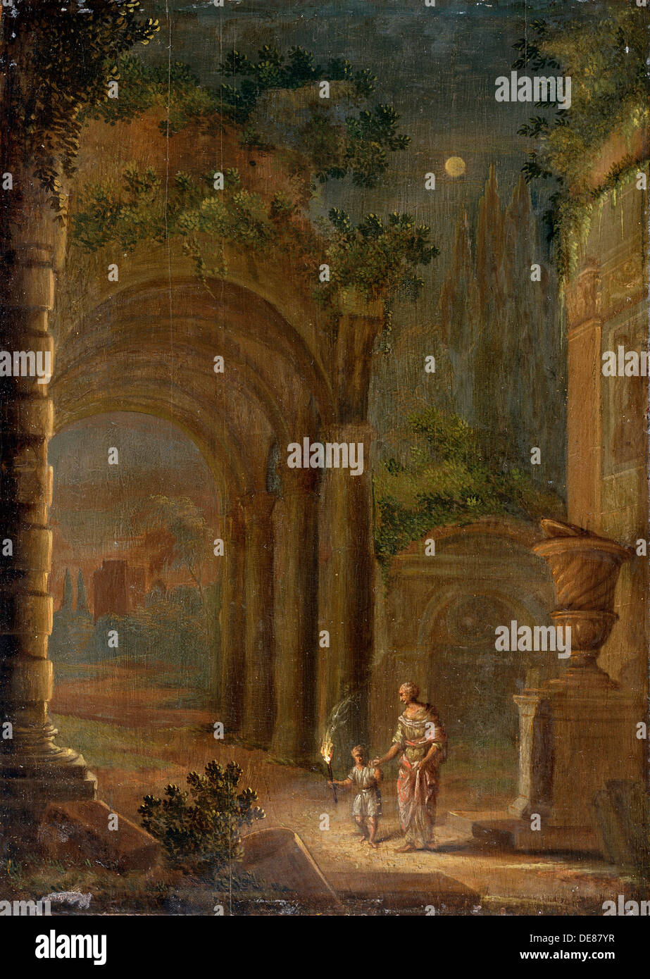 'Paysage', fin du xvie siècle. Artiste : Richard Dadd Banque D'Images