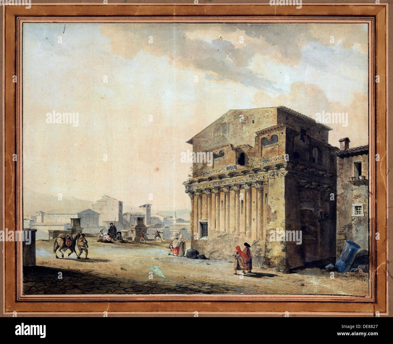'Rome. La maison de Ponce Pilate", 1788. Artiste : Thomas de Thomon Banque D'Images