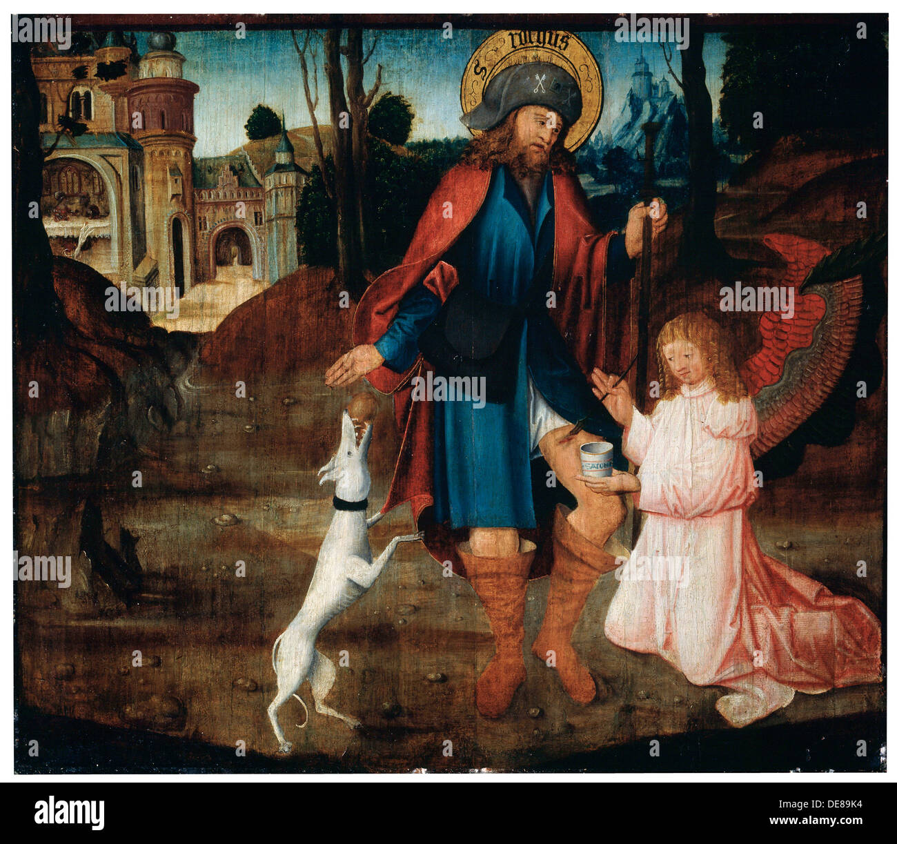 "La guérison de Saint Roch", fin du 15e siècle. Artiste : Maître allemand Banque D'Images