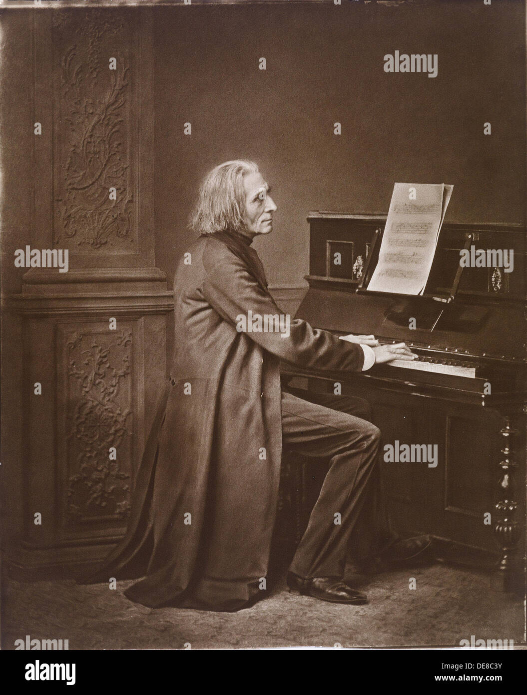 Portrait du compositeur Franz Liszt (1811-1886), années 1880. Banque D'Images