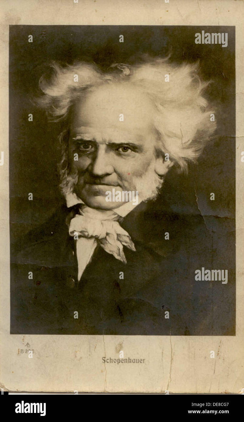 Portrait d'Arthur Schopenhauer (1788-1860), ch. 1910. Banque D'Images