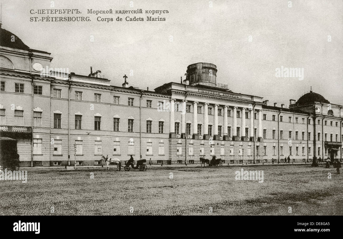 Le Corps de cadets de la région de Saint Petersburg, entre 1908 et 1912. Banque D'Images