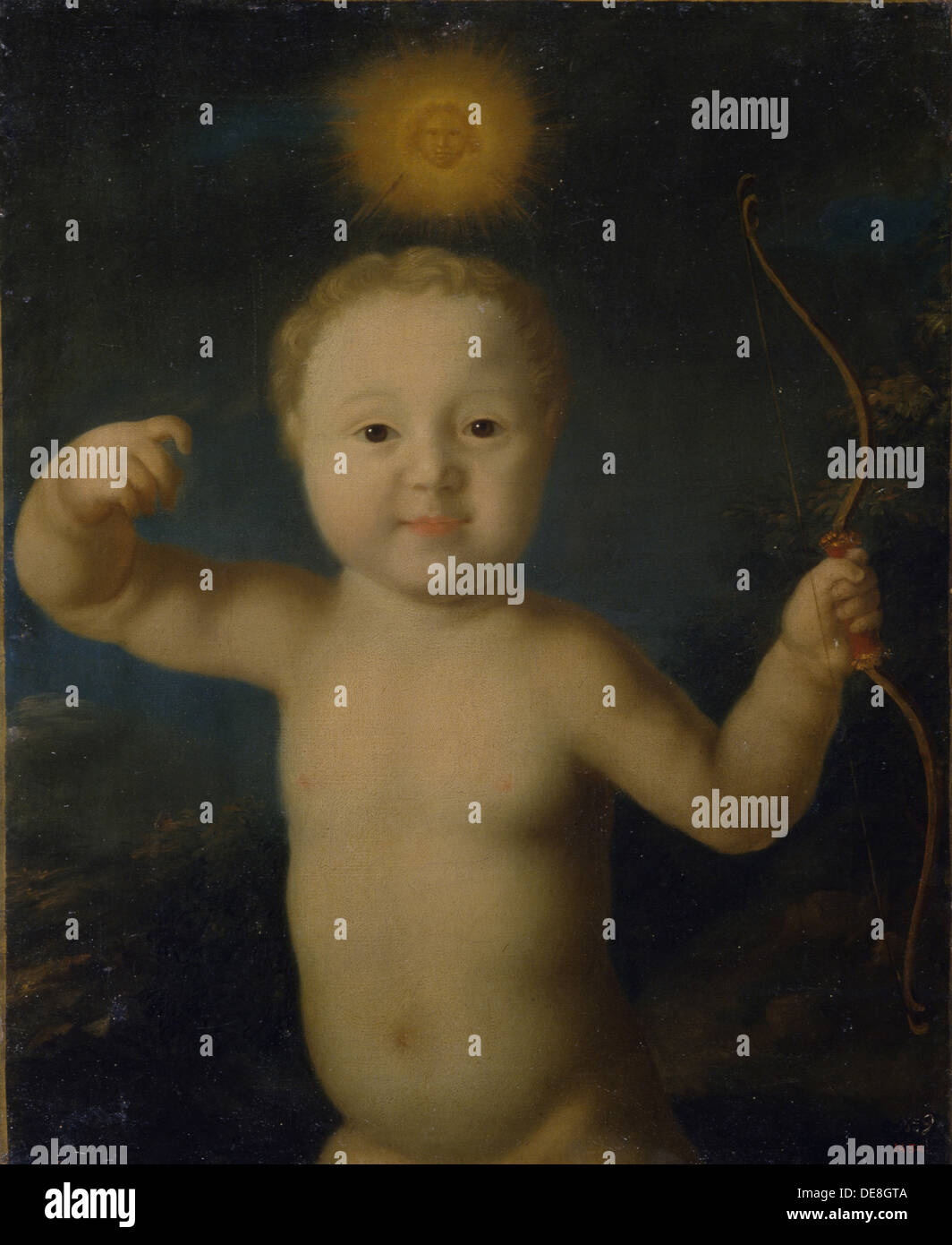 Portrait de Peter Petrovich Tsarévitch de Russie (1715-1719) Comme Cupidon, 1772. Artiste : Molchanov, Grigori Dmitrievitch (ca. 1730-après 1786) Banque D'Images