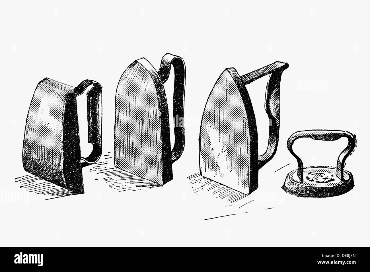 fer-repasser-dessin-banque-d-images-noir-et-blanc-alamy