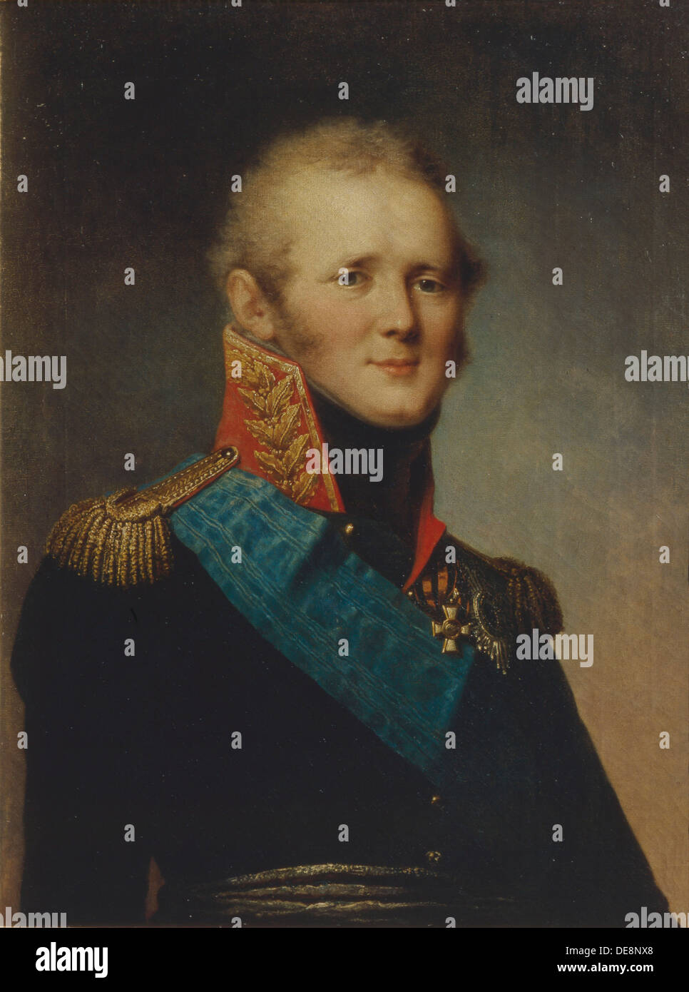 Portrait de l'empereur Alexandre I (1777-1825), 1809. Artiste : Chtchoukine, Stepan Semionovitch (1762-1828) Banque D'Images