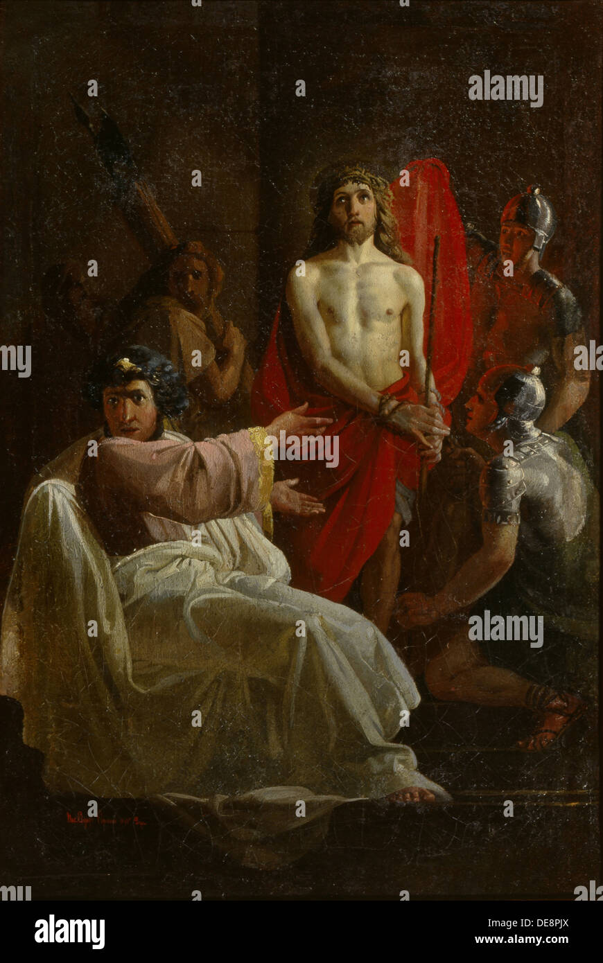 Le Christ devant Pilate, 1844. Artiste : Sorokin, Yevgraf Semionovitch (1821-1892) Banque D'Images