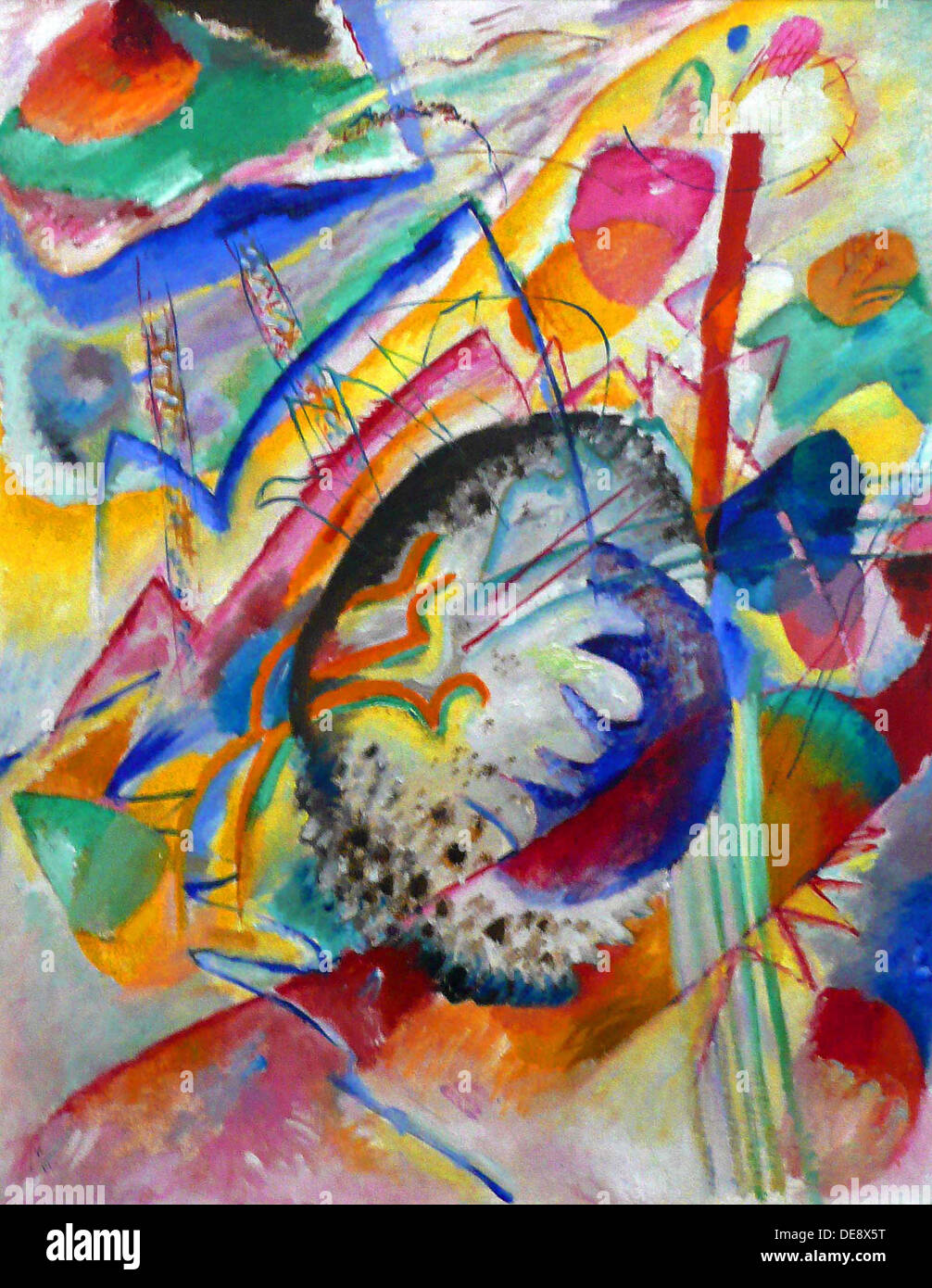 Grande étude, 1914. Artiste : Kandinsky, Vassily Vassilievitch (1866-1944) Banque D'Images Grande étude, 1914. Artiste : Kandinsky, Vassily Vassilievitch (1866-1944) Banque D'Images