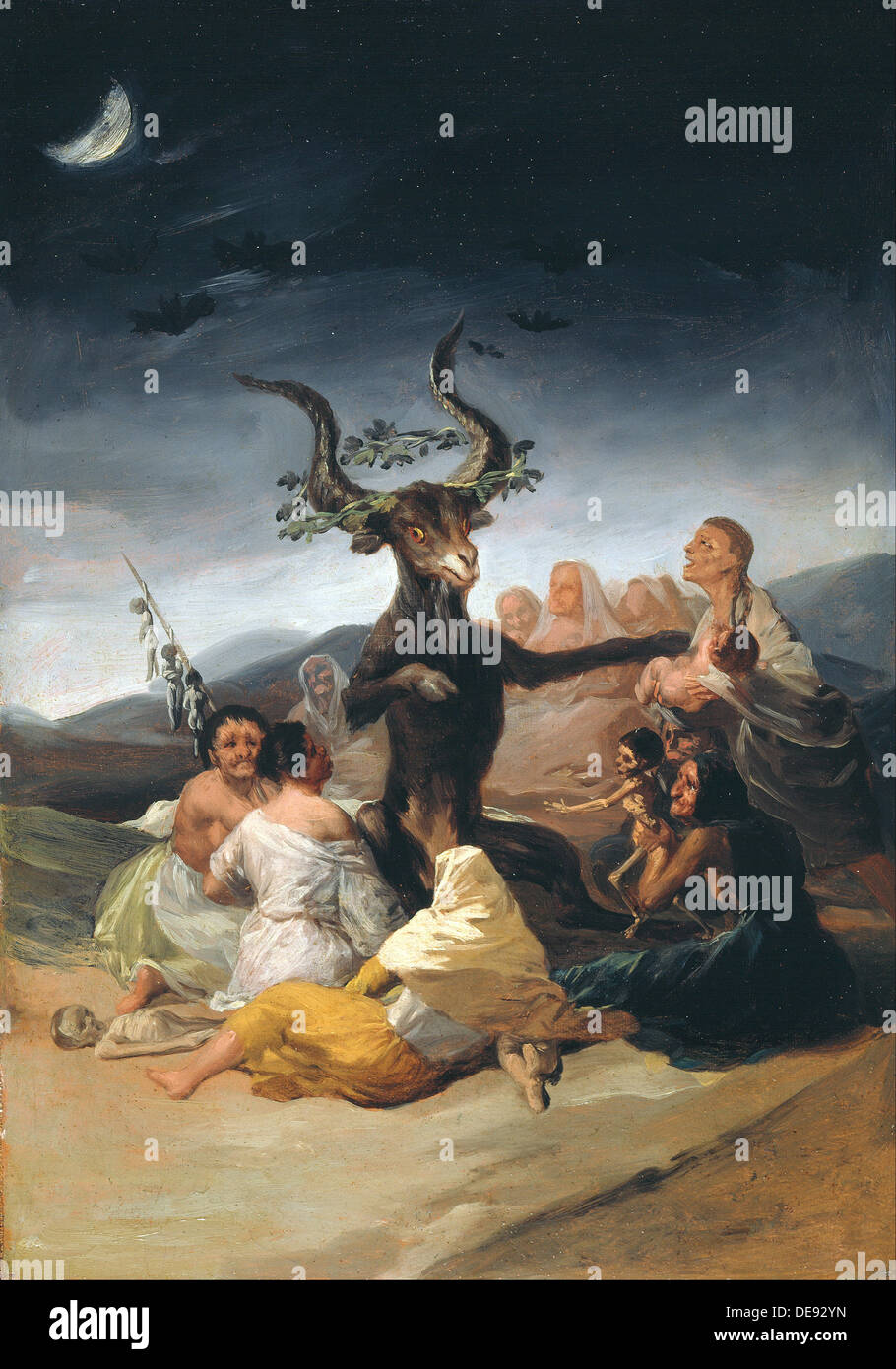 Sabbat des sorcières, 1797-1798. Artiste : Goya, Francisco de (1746-1828) Banque D'Images