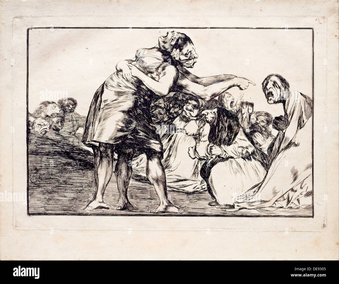 Folie désordonnée (de la série Los disparates (Follies), 1815-1819. Artiste : Goya, Francisco de (1746-1828) Banque D'Images