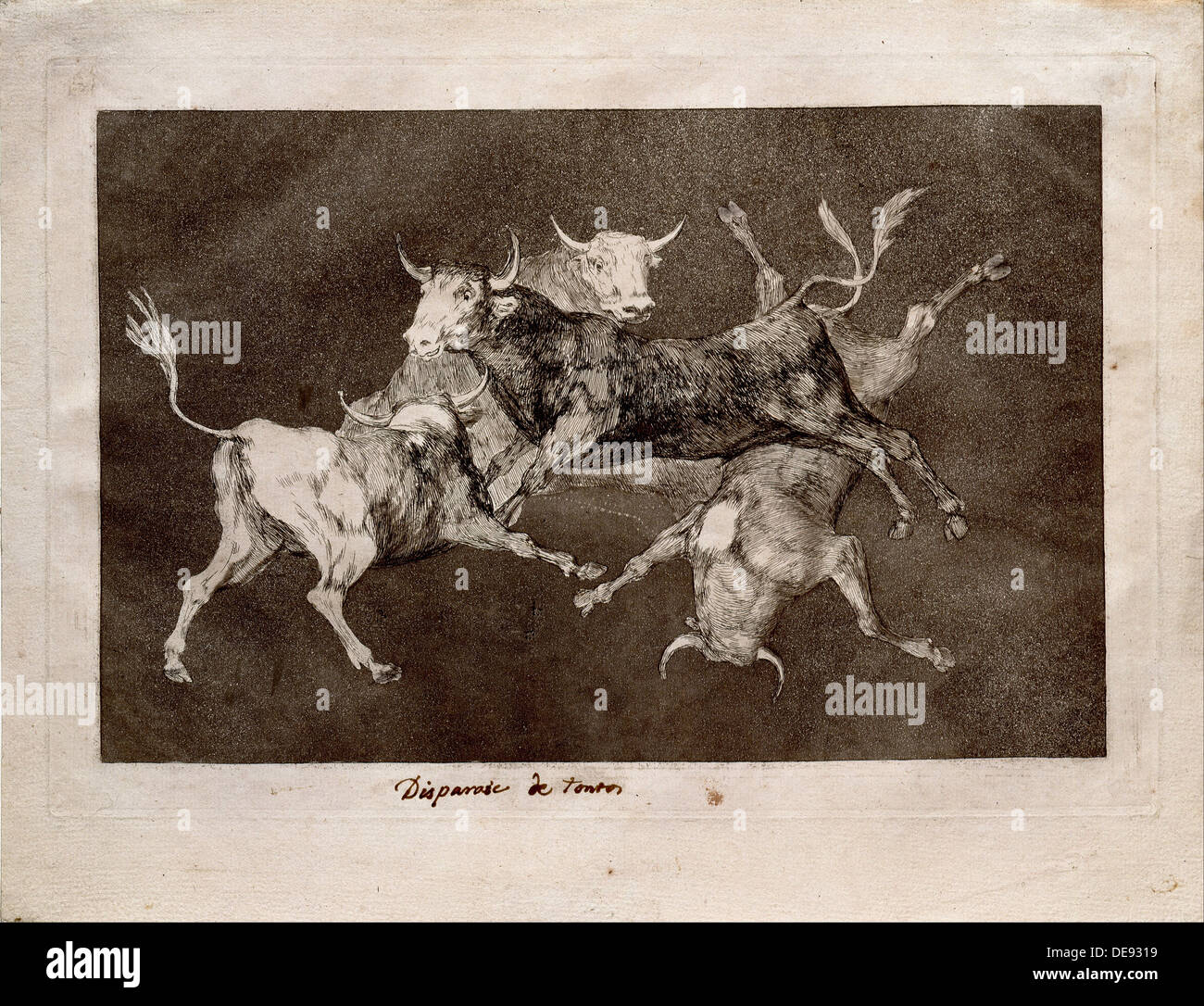 Fool's Folly (de la série Los disparates (Follies), 1815-1819. Artiste : Goya, Francisco de (1746-1828) Banque D'Images