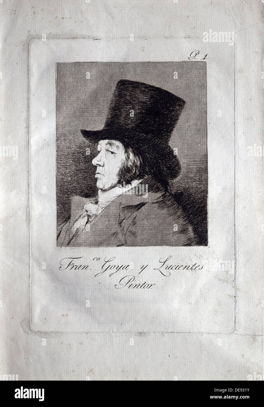 Autoportrait, 1799. Artiste : Goya, Francisco de (1746-1828) Banque D'Images