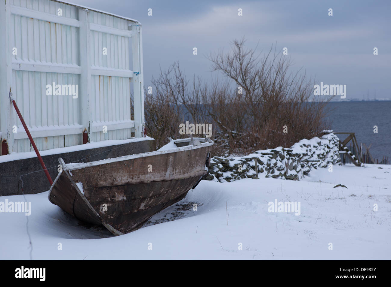 L'hiver en Norvège Banque D'Images