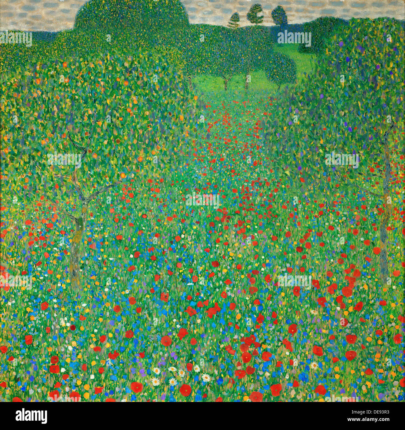 Champ de coquelicots, 1907. Artiste : Klimt, Gustav (1862-1918) Banque D'Images