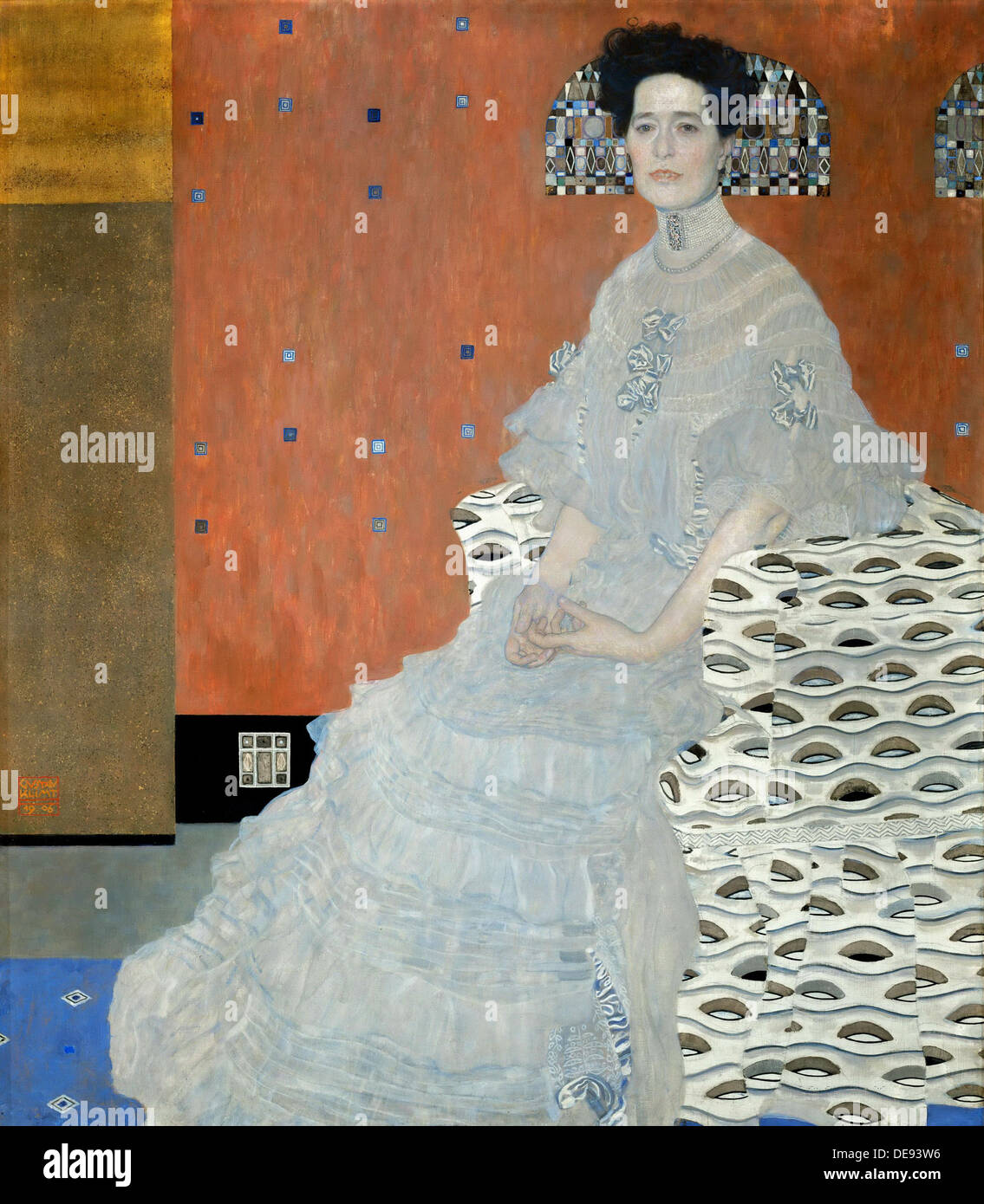 Portrait de Fritza Riedler, 1906. Artiste : Klimt, Gustav (1862-1918) Banque D'Images