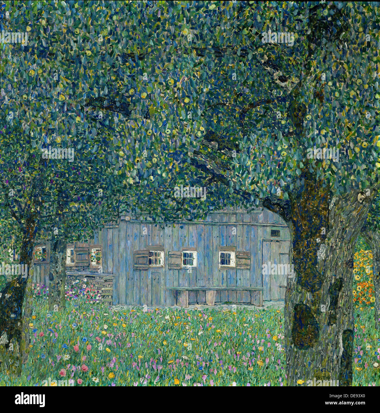 Farm House in Schaffhausen, 1911. Artiste : Klimt, Gustav (1862-1918) Banque D'Images