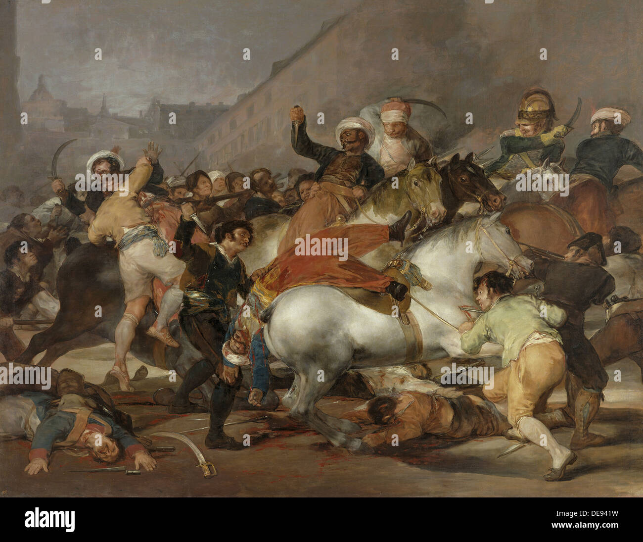 Le 2 mai 1808 (la charge des Mamelouks), 1814. Artiste : Goya, Francisco de (1746-1828) Banque D'Images