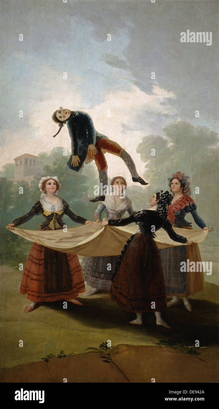 Le Mannequin de paille (El Pelele), 1791-1792. Artiste : Goya, Francisco de (1746-1828) Banque D'Images