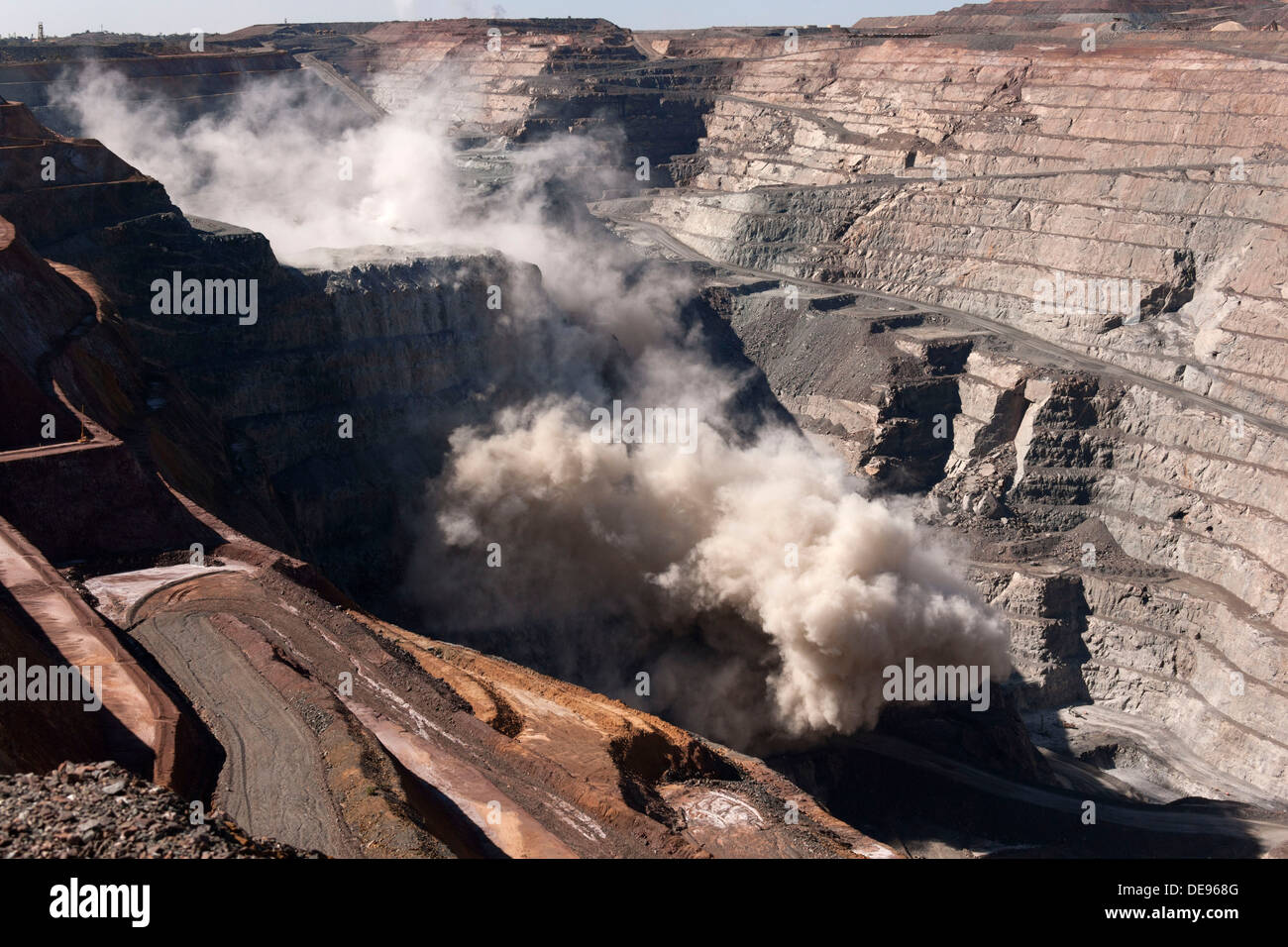 Mine d'or à ciel Super Blast, Kalgoorlie Australie Occidentale Banque D'Images