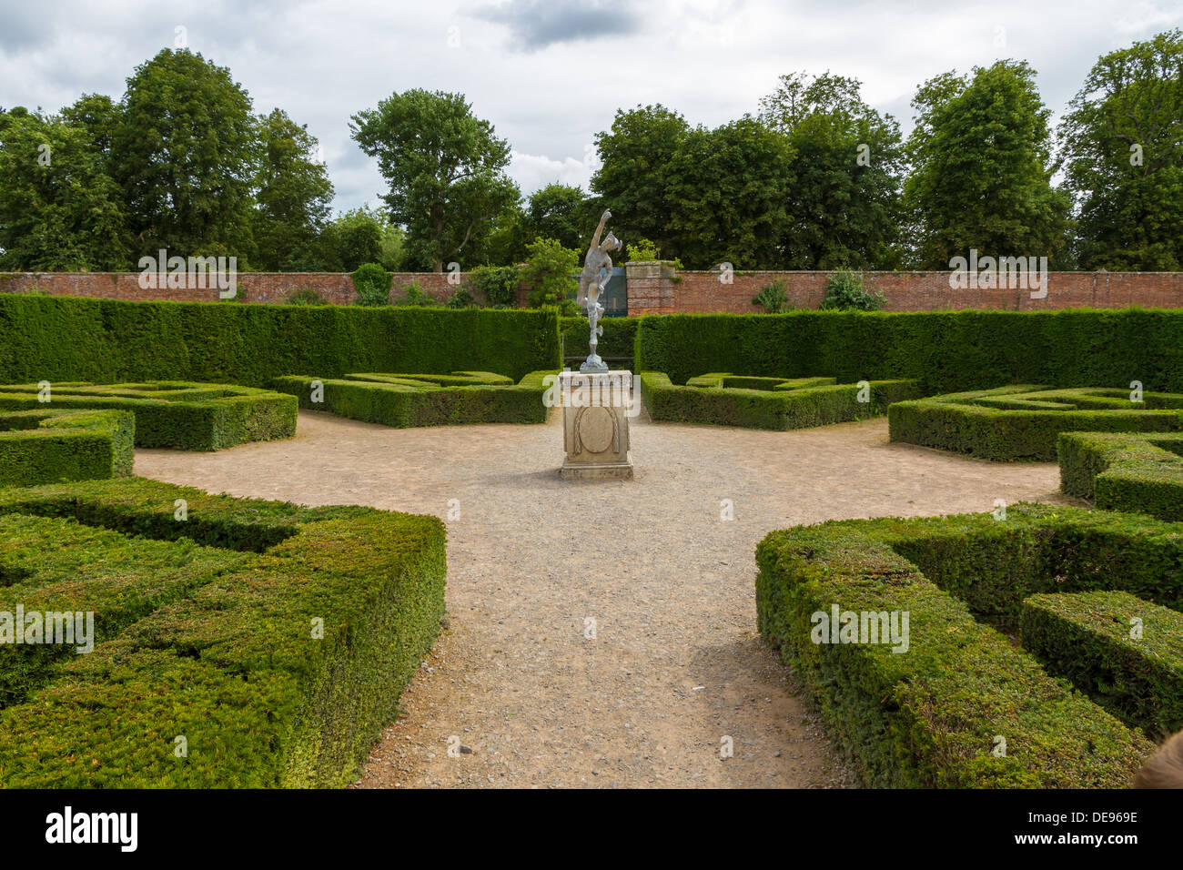 Le Labyrinthe dans le jardins d'agrément à Blenheim Palace à Woodstock, Oxfordshire, Angleterre Banque D'Images