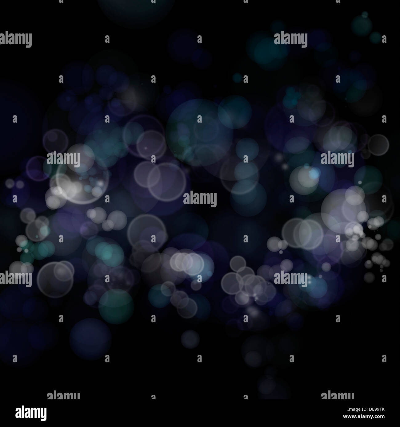 Bleu, blanc, noir ,cercles , fond Banque D'Images