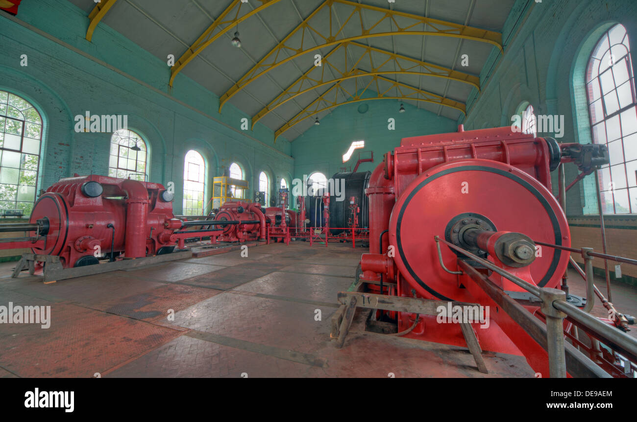 Astley Green Pit Rouge Aucun Bobinage moteur pignon1 Banque D'Images