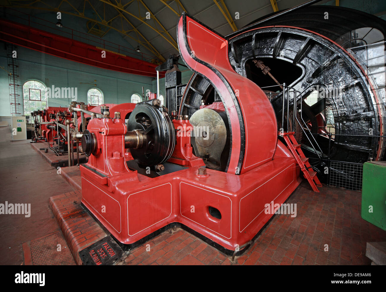 Astley Green Pit Rouge Aucun Bobinage moteur pignon1 Banque D'Images