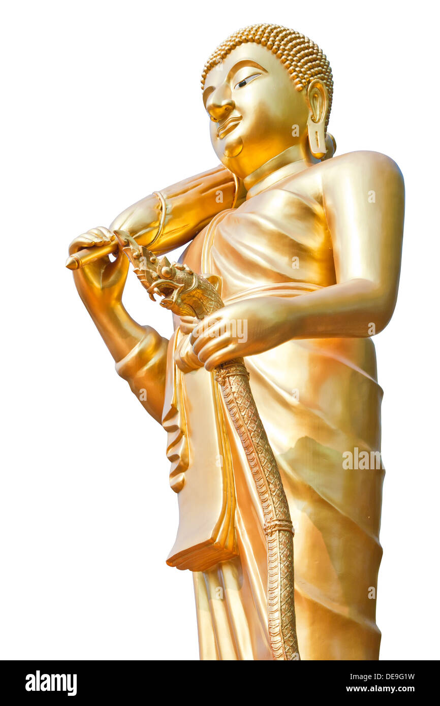 Adorer l'art antique asiatique asie bénisse grand Bouddha de bronze buddhism buddhist bleu clair calme contemplation de concentration à l'est de la culture Banque D'Images