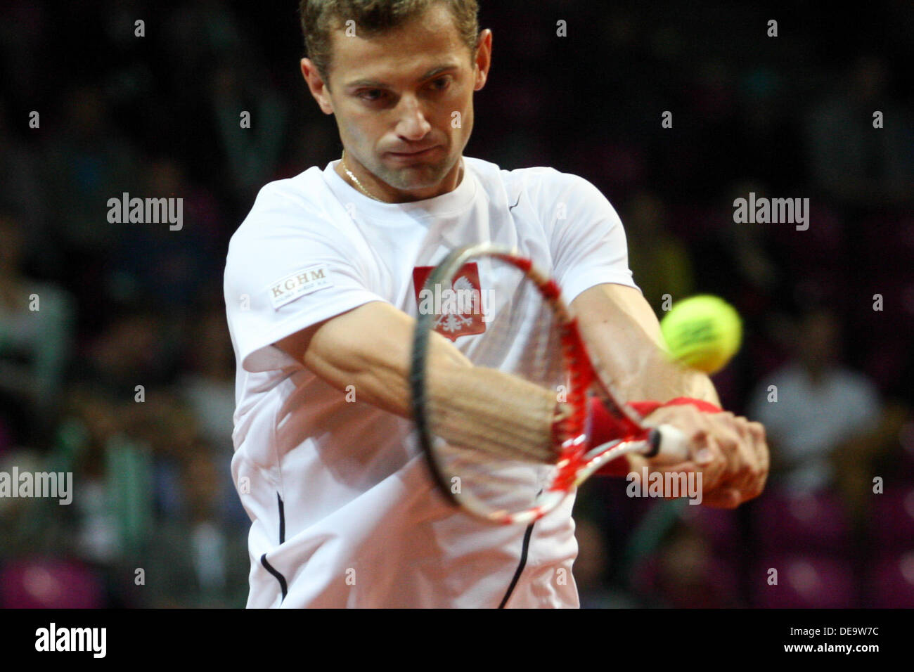 14 septembre 2013 - 14.09.2013, Warszawa, tenis, Groupe mondial de la Coupe Davis, play-off, Polska - Australie, Mariusz Fyrstenberg (POL), fot. Tomasz Jastrzebowski / Foto Olimpik Banque D'Images