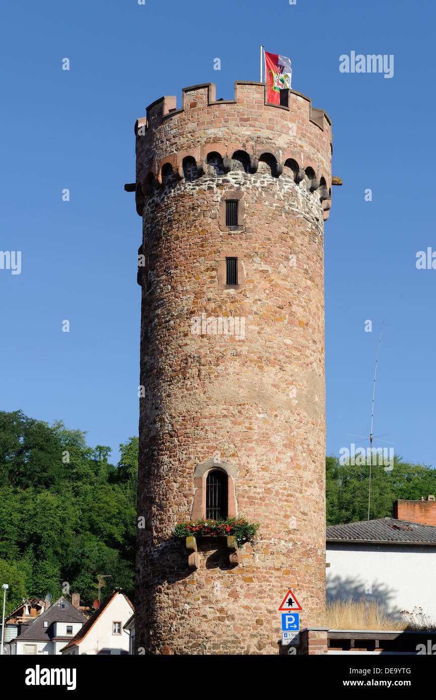 Tour ronde à Obernburg sur-Main, Allemagne Banque D'Images