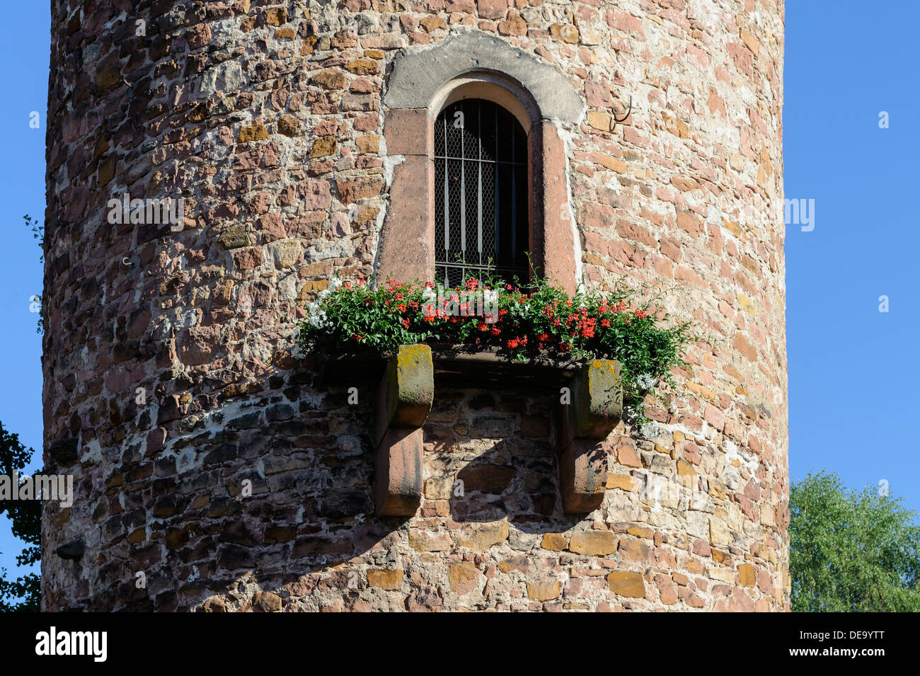 Tour ronde à Obernburg sur-Main, Allemagne Banque D'Images