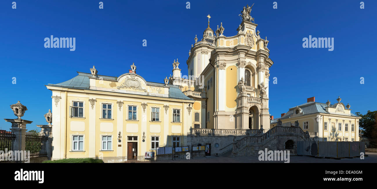 La Cathédrale Saint Georges de Lviv (Ukraine) Banque D'Images