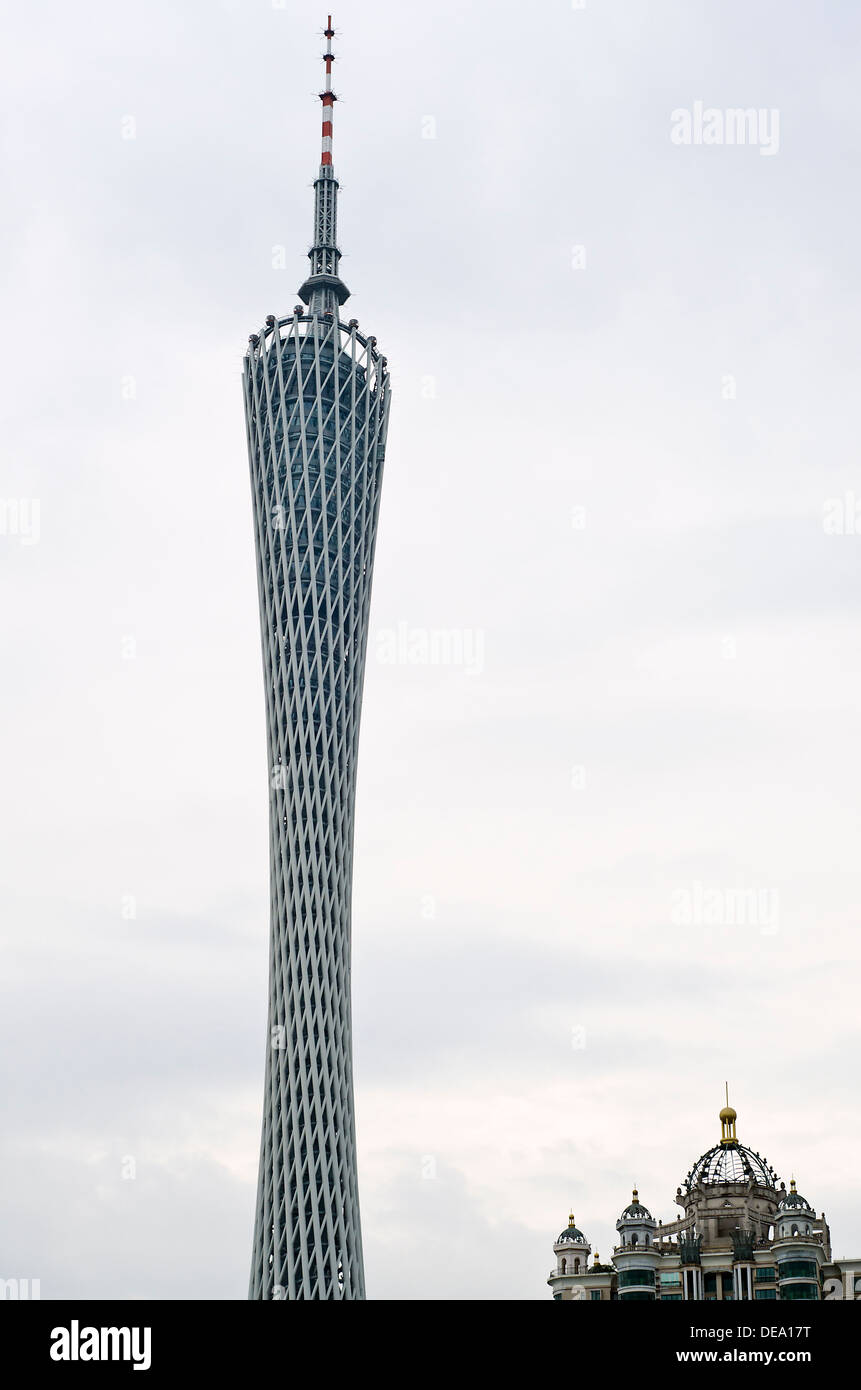 Également connu sous le nom de la tour de Guangzhou Canton tower , Chine Banque D'Images