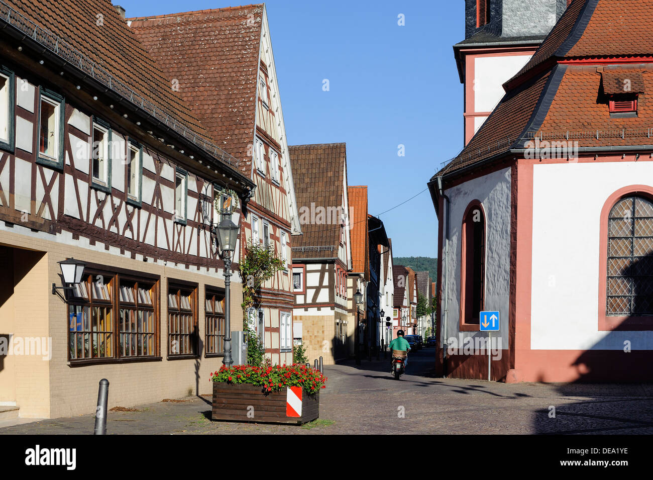 Ville historique de Breuberg-Neustadt en forêt de Hesse Odes, Allemagne Banque D'Images