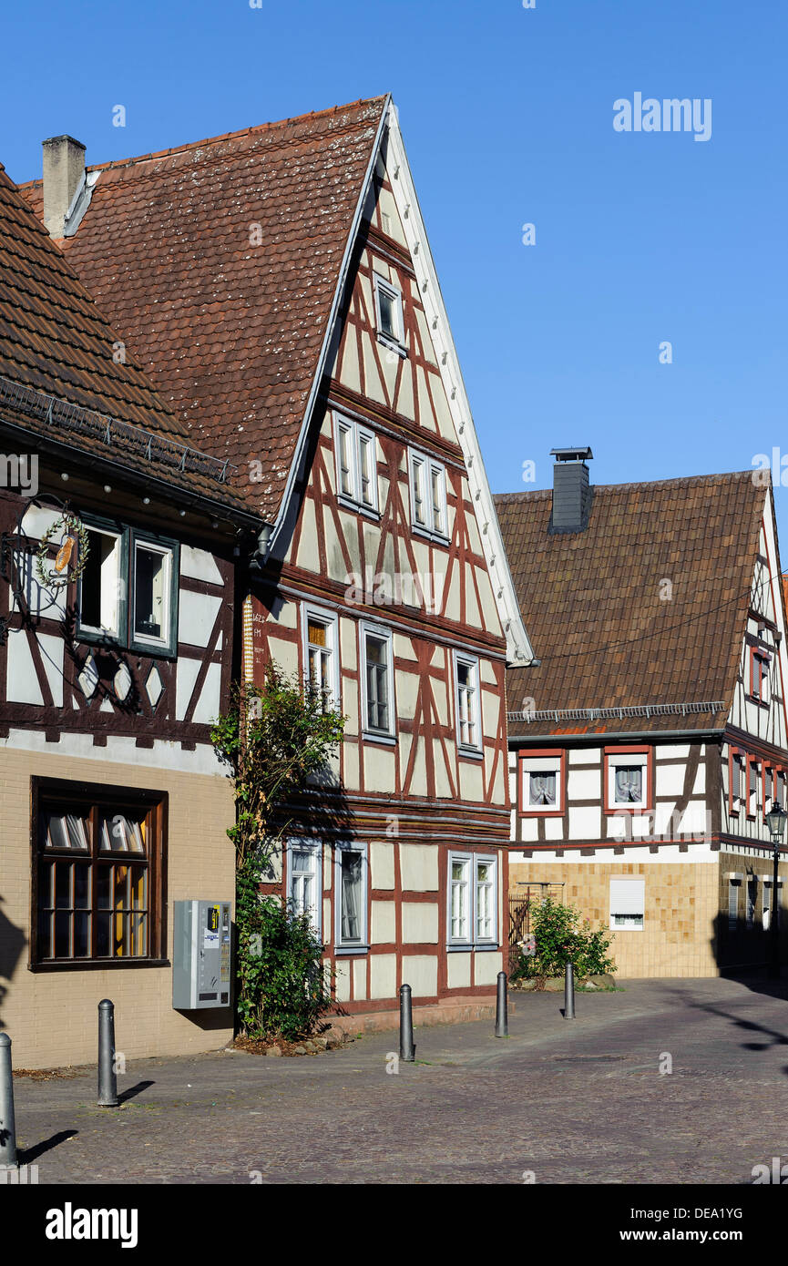 Ville historique de Breuberg-Neustadt en forêt de Hesse Odes, Allemagne Banque D'Images