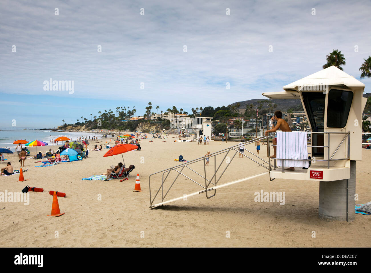 Une vue de Laguna Beach à Orange County, Californie Banque D'Images
