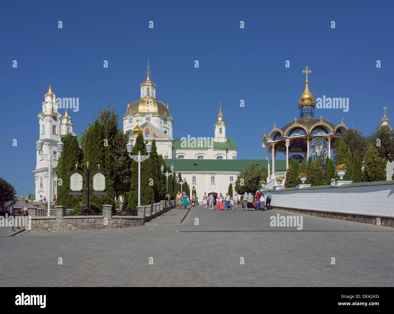 Pochayiv lavra. Cathédrale de la Dormition (18e siècle) Banque D'Images