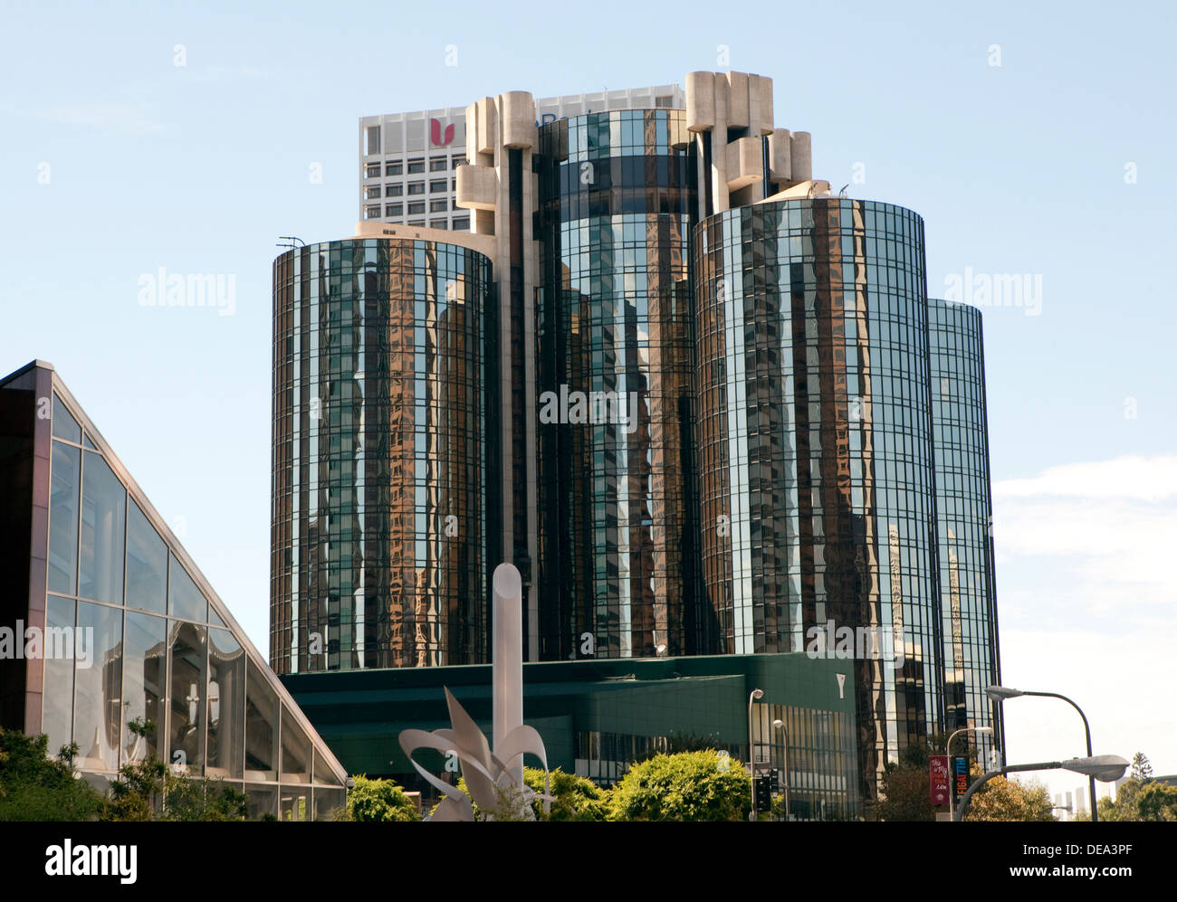 Une vue de l'hôtel Westin Bonaventure Hotel dans le centre-ville de Los Angeles Banque D'Images