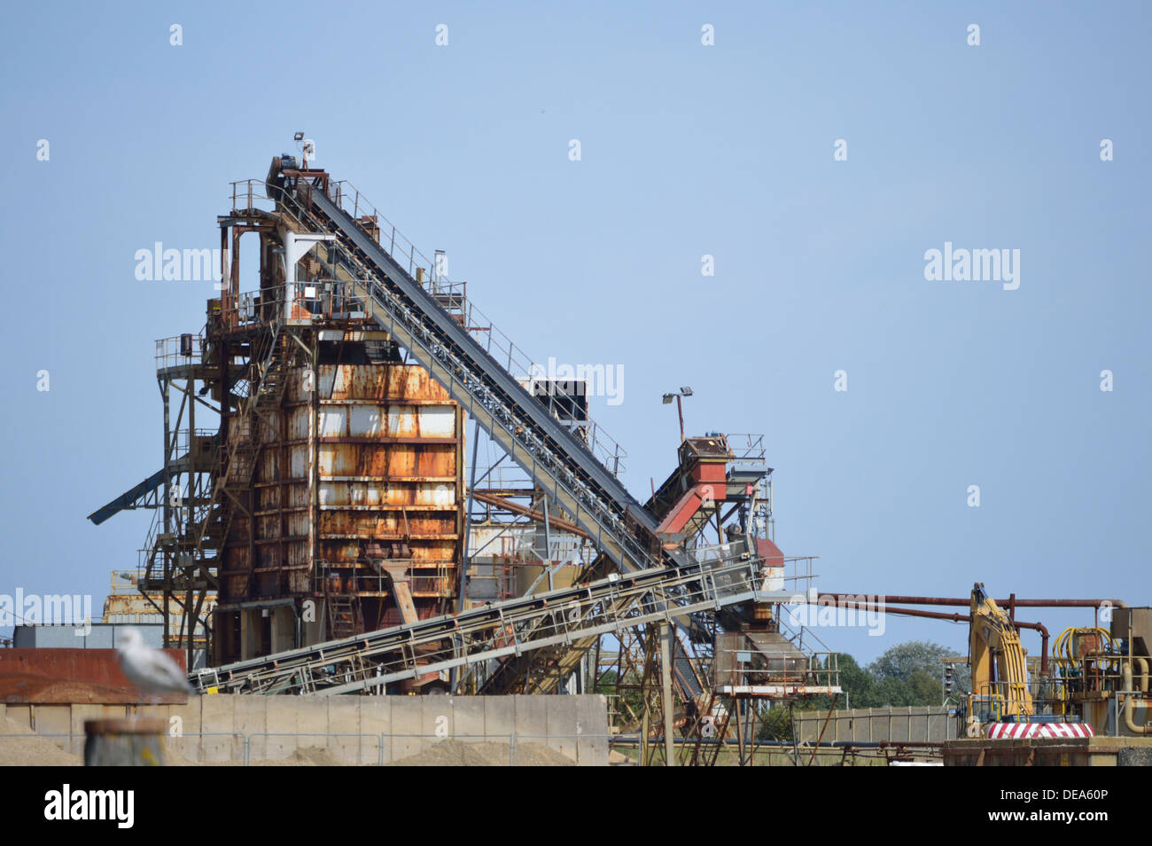 Une usine de béton Banque D'Images